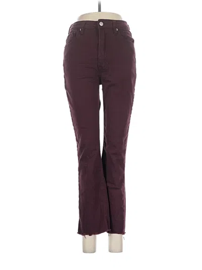 Pre-owned Vigoss Jeggings In Burgundy