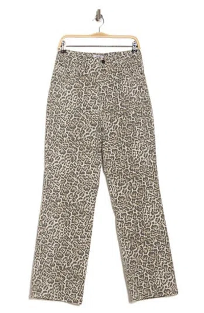 Vigoss Leopard Straight Leg Jeans In Cheetah