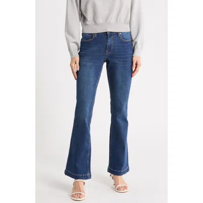 Vigoss Low Rise Trouser Bootcut Jeans In Dark Wash