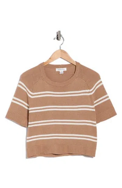 Vigoss Nautical Stripe Sweater In Brown