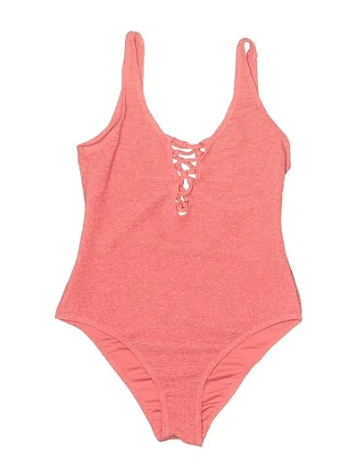 Pre-owned Vigoss One Piece Swimsuit In Red
