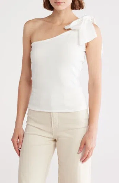 Vigoss One Shoulder Bow Tank Top