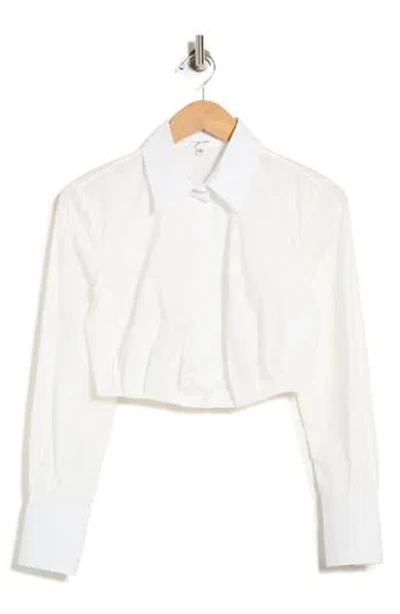 Vigoss Pleated Cotton Top In White
