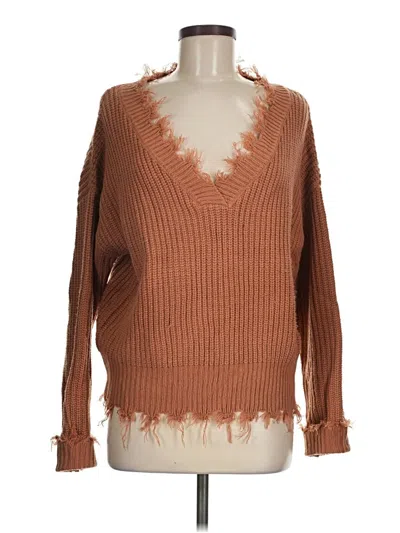 Pre-owned Vigoss Pullover Sweater In Brown