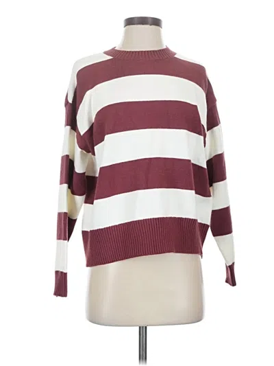 Pre-owned Vigoss Pullover Sweater In Burgundy