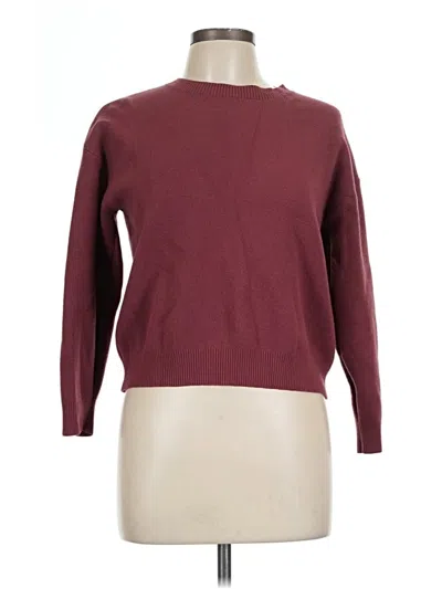 Pre-owned Vigoss Pullover Sweater In Burgundy