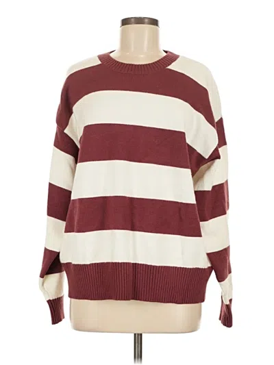 Pre-owned Vigoss Pullover Sweater In Burgundy