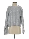 Vigoss Pullover Sweater In Silver