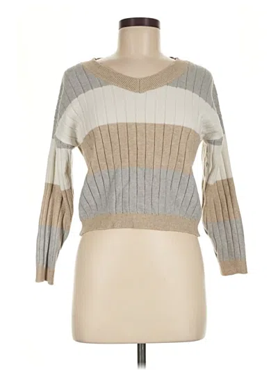 Pre-owned Vigoss Pullover Sweater In Tan