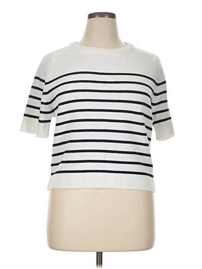 Pre-owned Vigoss Pullover Sweater In White