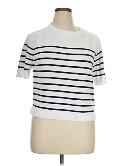 Pre-owned Vigoss Pullover Sweater In White