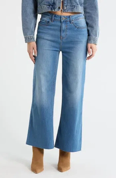 Vigoss Retro Wide Leg Jeans In Blue