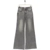 Vigoss Retro Wide Leg Jeans In Grey Wash