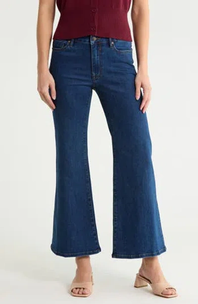 Vigoss Retro Wide Leg Palazzo Jeans In Dark Wash