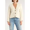Vigoss Roll Cuff Stitch Cardigan In White