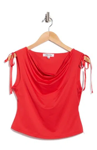 Vigoss Ruched Slinky Tie Top