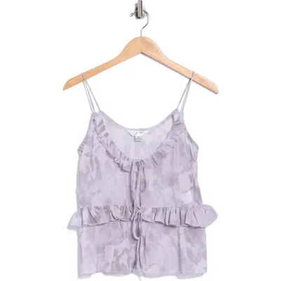 Vigoss Ruffle Trim Camisole In Grey Combo