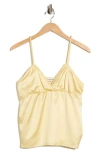 Vigoss Satin Camisole In Yellow