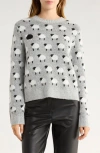 Vigoss Sheep Crewneck Sweater In Gray