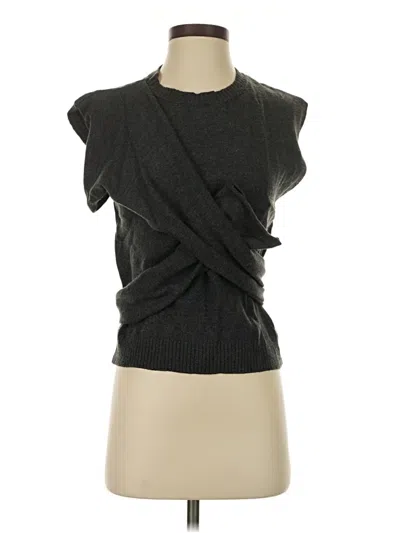 Vigoss Short Sleeve Top Gray Cowl Neck Tops In Black