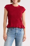 Vigoss Smocked T-shirt In Red