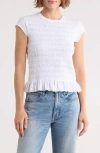 Vigoss Smocked T-shirt In White