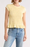 Vigoss Smocked T-shirt In White