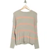 Vigoss Stripe Rib Knit Sweater In Multi