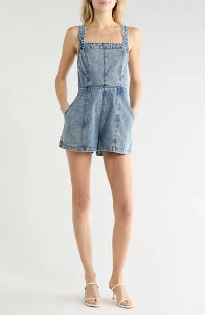Vigoss Tie Back Romper In Blue
