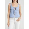 Vigoss Tie Front Tank Top