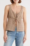 Vigoss Tie Front Vest Top