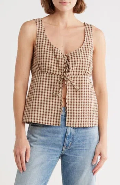 Vigoss Tie Front Vest Top