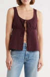 Vigoss Tie Front Vest Top