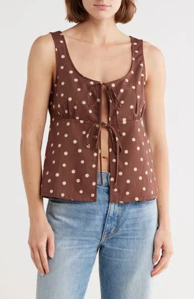 Vigoss Tie Front Vest Top