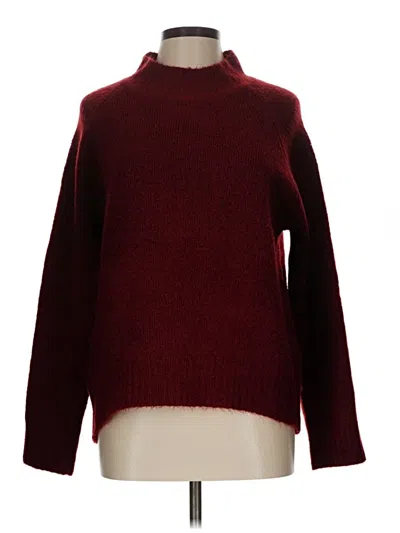 Pre-owned Vigoss Turtleneck Sweater In Burgundy