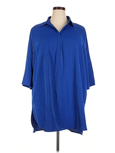 Pre-owned Viishow 3/4 Sleeve Blouse In Blue