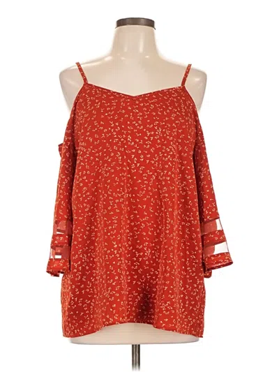 Pre-owned Viishow 3/4 Sleeve Blouse In Orange