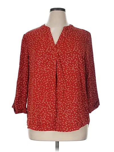 Pre-owned Viishow 3/4 Sleeve Blouse In Red