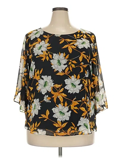 Viishow 3/4 Sleeve Blouse In Yellow