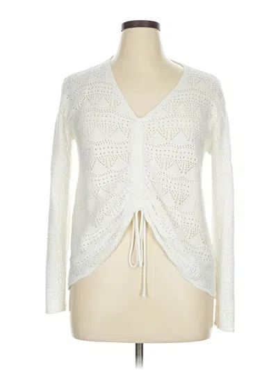 Pre-owned Viishow Cardigan Sweater In White