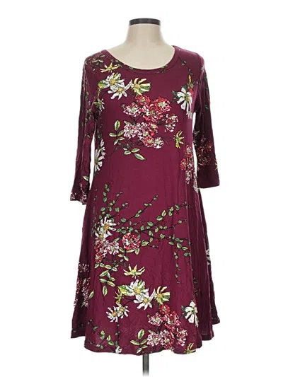 Pre-owned Viishow Casual Dress In Burgundy