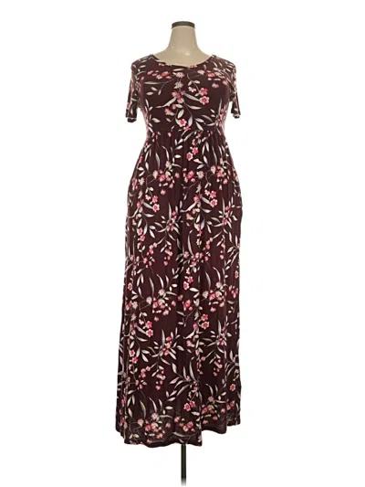 Pre-owned Viishow Casual Dress In Burgundy
