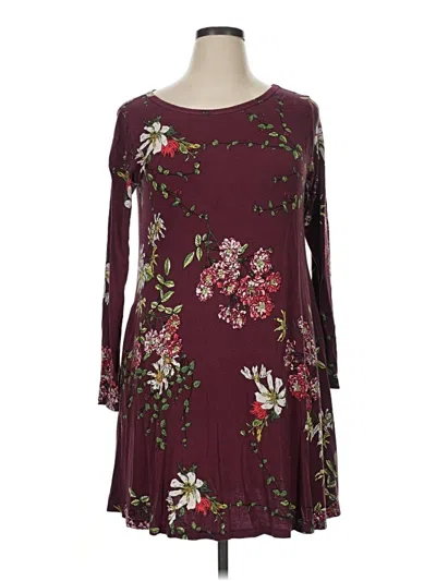 Pre-owned Viishow Casual Dress In Burgundy