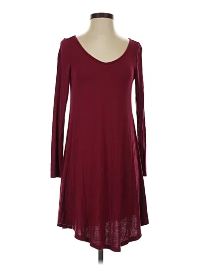 Pre-owned Viishow Casual Dress In Burgundy