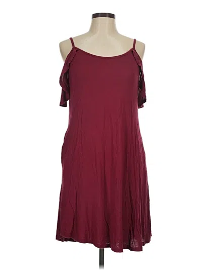 Pre-owned Viishow Casual Dress In Burgundy