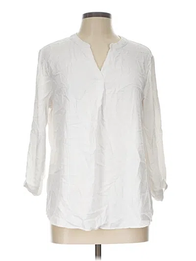 Pre-owned Viishow Long Sleeve Blouse In White