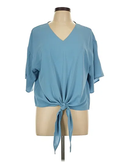 Pre-owned Viishow Short Sleeve Blouse In Blue