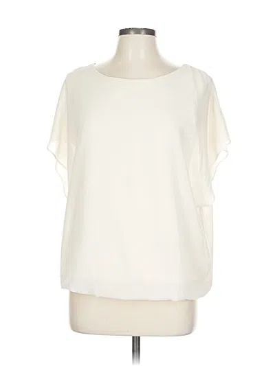 Pre-owned Viishow Short Sleeve Blouse In Ivory
