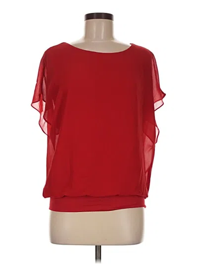 Pre-owned Viishow Short Sleeve Blouse In Red