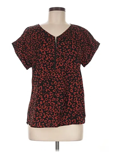 Pre-owned Viishow Short Sleeve Blouse In Red